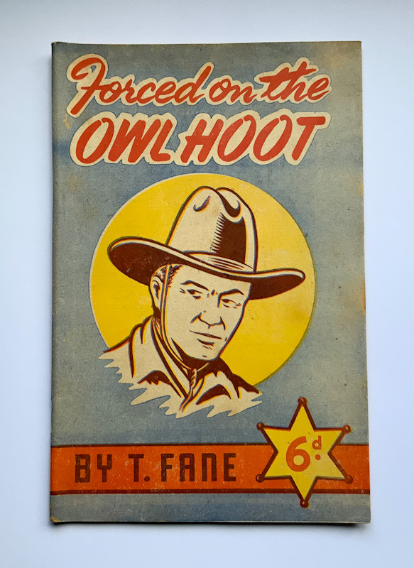 New Zealand FORCED ON THE OWL HOOT Western pulp fiction book
